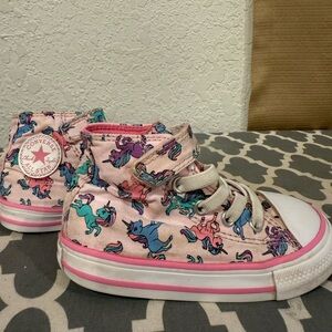 Converse Kids Unicorn High-Top Sneakers - Powder Pink Size 7